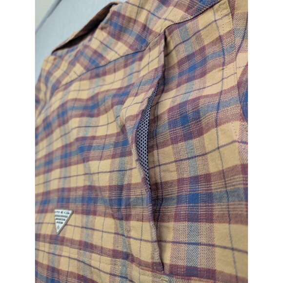 NEW Columbia Men's PHG Roughtail Stretch Flannel Long Sleeve Shirt Size XXL $65 - Picture 10 of 11